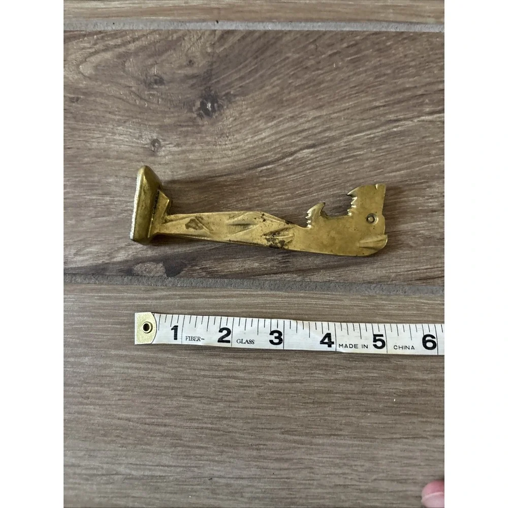 RARE 1920's Prohibition Era Brass Angry Dog Bottle Opener